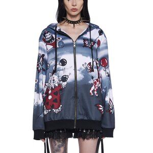 SOLD Dollskill Clown Jacket Hoodie Not So Funhouse